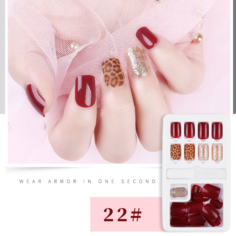 30pcs Detachable False Nail Artificial Tips Set Full Cover for Short Decoration-c62c4fec579dd7b69af110b56e029377
