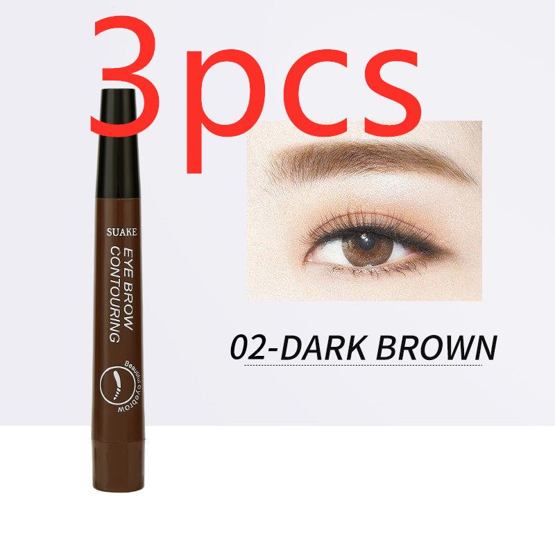 Four-headed Eyebrow Pencil Long-lasting No Blooming-a469078b0c61d46fc775825a6dbd17f2