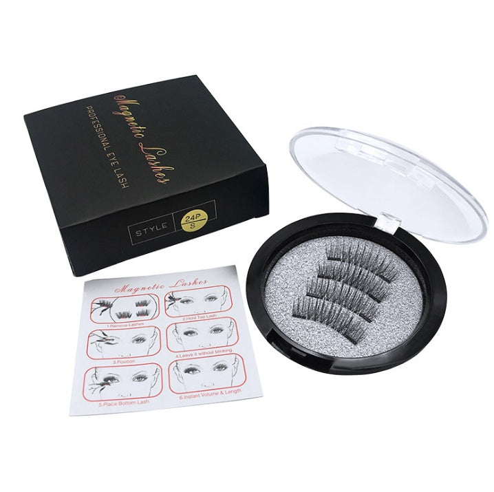 3D double magnet false eyelashes 24P double magnet false Mascara free magnetic false eyelash double magnet eyelashes-3c0676fa4fe7da433d59a92b9176e1a3