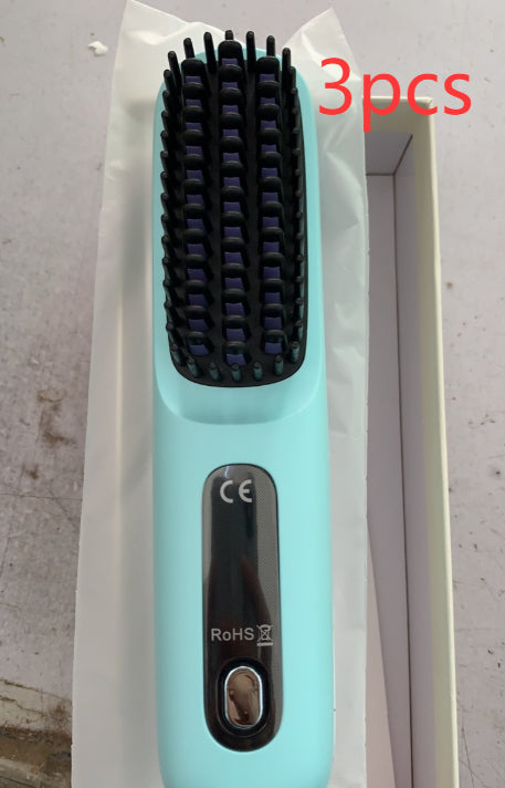 2 In 1 Straight Hair Comb Wireless Hair Straightener Brush Hair Fast Heating Portable Hot Curler USB Charging-db0123de8ec27ccfd57317ab4daf4c5e
