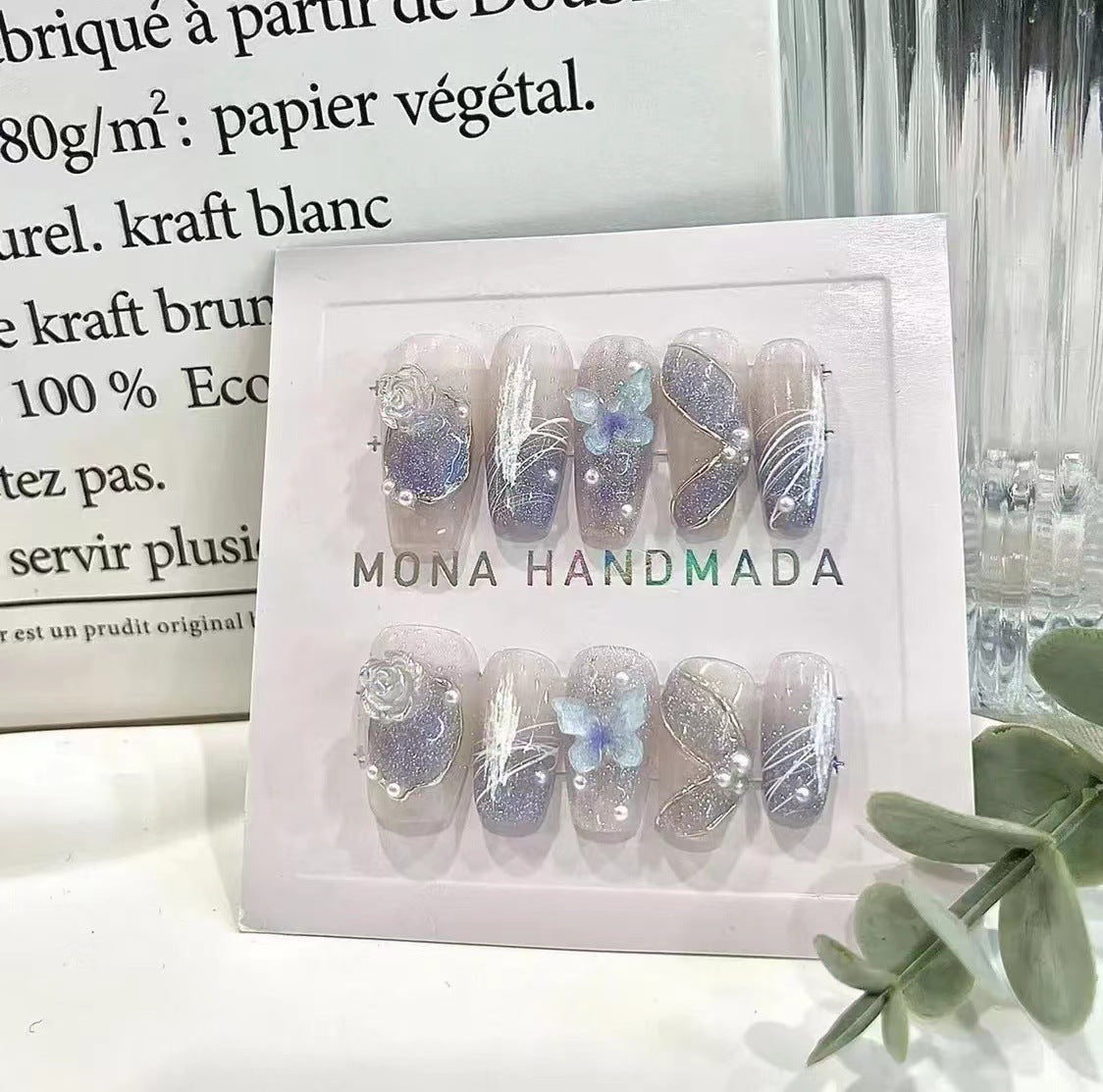 Purely Hand-wearing Bridal Fake Nails-d0452063f28800057f6ebf7fec21426c