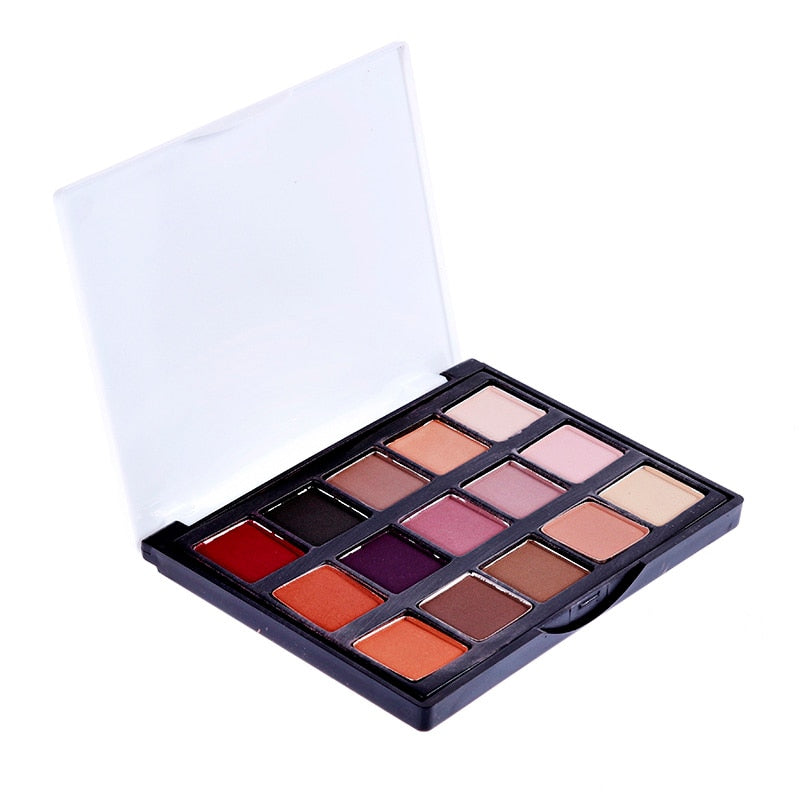 Palette Matte Eyeshadow Pallete Glitter Powder Eye Shadow Earth Shadow Brush Set-5b18b0c9ce5137b50b4d3f5e57e83bb8