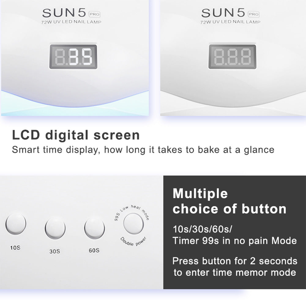 72W UVLED Dual Light Solar Nail Lamp-dfe3e2e51a0cac8c7325752b1cb0cf2e