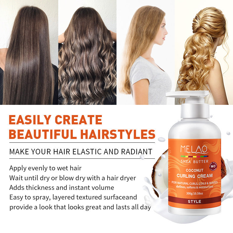 Curly Hair Cream Hair Care Shaping Moisturizing-9d7b0570b94794f6c524d42f9130e743