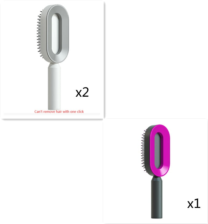 Self Cleaning Hair Brush For Women One-key Cleaning Hair Loss Airbag Massage Scalp Comb Anti-Static Hairbrush-916a13459f086c3c636aa2b57b7953d2