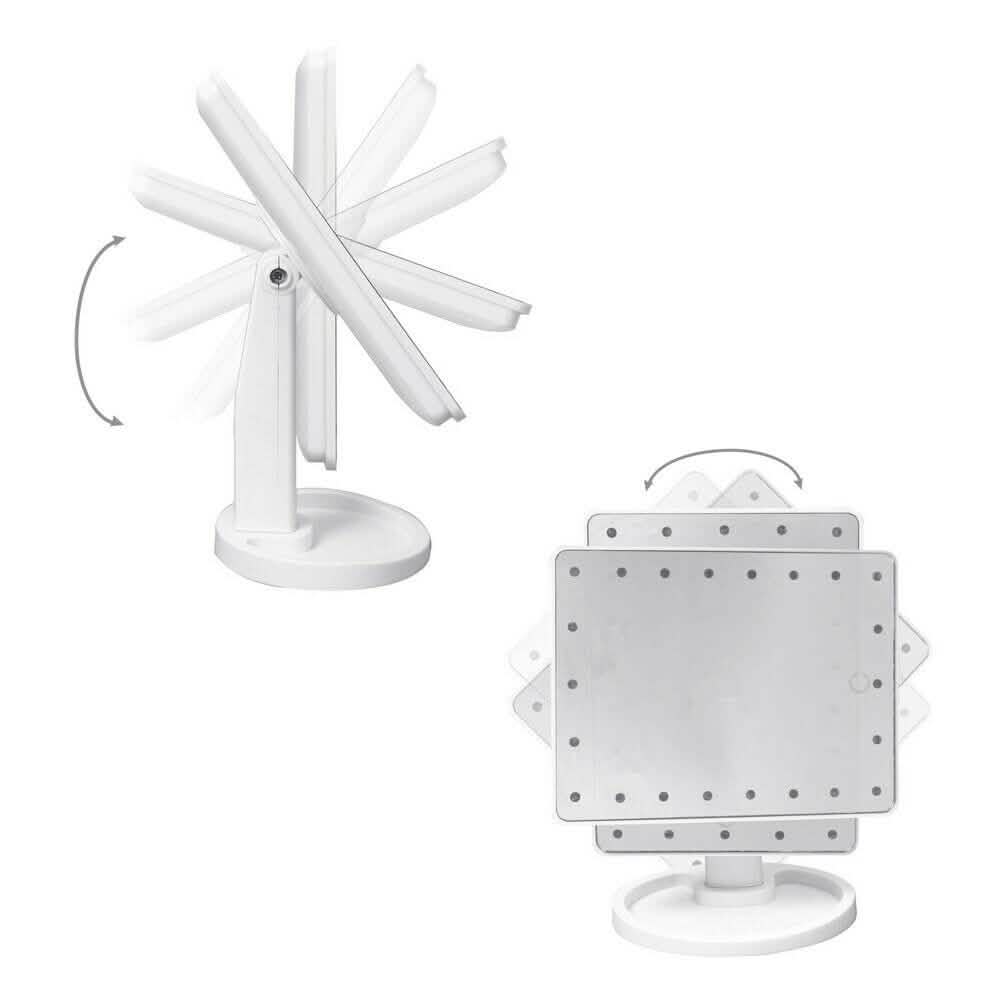 22 LED Touch Screen Desktop Stand Mirror-22 LED Touch Screen Desktop Stand Mirror