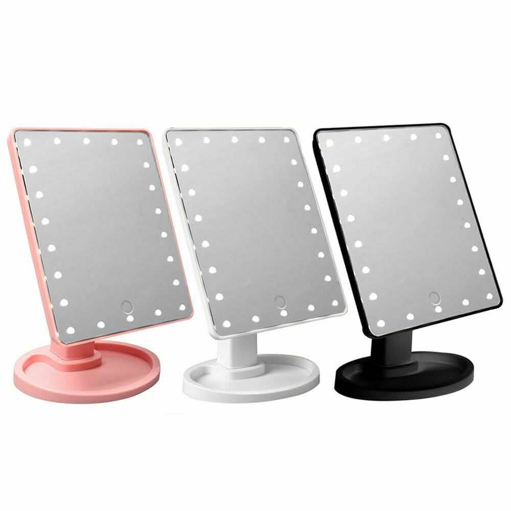 22 LED Touch Screen Desktop Stand Mirror-22 LED Touch Screen Desktop Stand Mirror