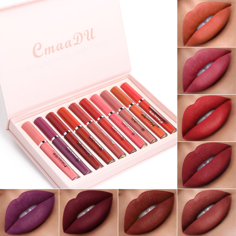 Women's Non-stick Cup Waterproof Matte Lipstick-280ad4dcd0302ddf5828866190e9618c