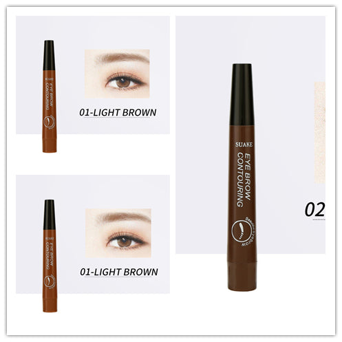 Four-headed Eyebrow Pencil Long-lasting No Blooming-6d86ec58cc1e61e5554b75f67550e780