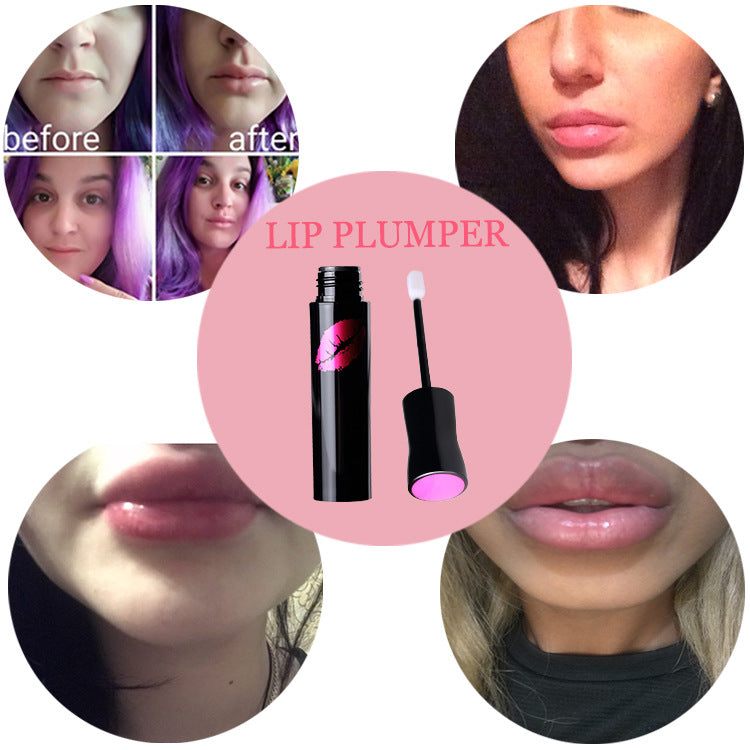 Lip Plumping Gloss Moisturizer Lip Skin Care Essence Anti Aging Anti-Wrinkle Lip Plumper Liquid Serum-1ee62742cc6f5f23335369061a42ee1d