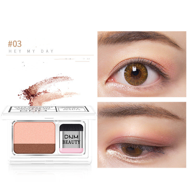 LAIKOU Double Color Eye Shadow Makeup Palette Glitter Palette Eyeshadow Pallete Waterproof Glitter Eyeshadow Shimmer Cosmetics-4600c9e807019dfbc05334180e9a9f77