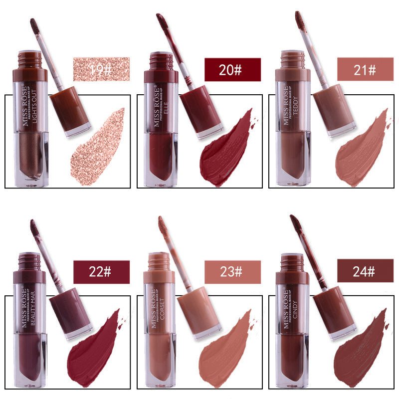 Matte not stick to cup lip gloss-42fc24a88095fdcf83f2570497171ed7
