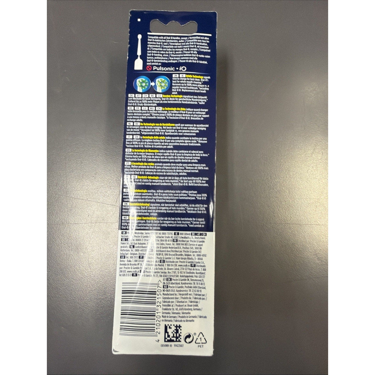 Oral B Cross Action Replacement Brush Heads XXXL Pack (10 heads) Made In Germany-Oral B Cross Action Replacement Brush Heads XXXL Pack (10 heads) Made In Germany