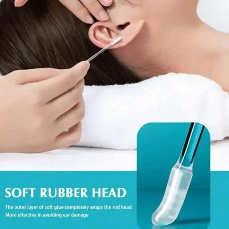 24-Pack: Soft Silicone Disposable Adhesive Ear Cleaning Sticks-24-Pack: Soft Silicone Disposable Adhesive Ear Cleaning Sticks