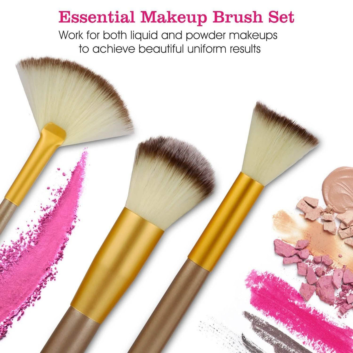 24-Piece: Makeup Brushes Set-24-Piece: Makeup Brushes Set