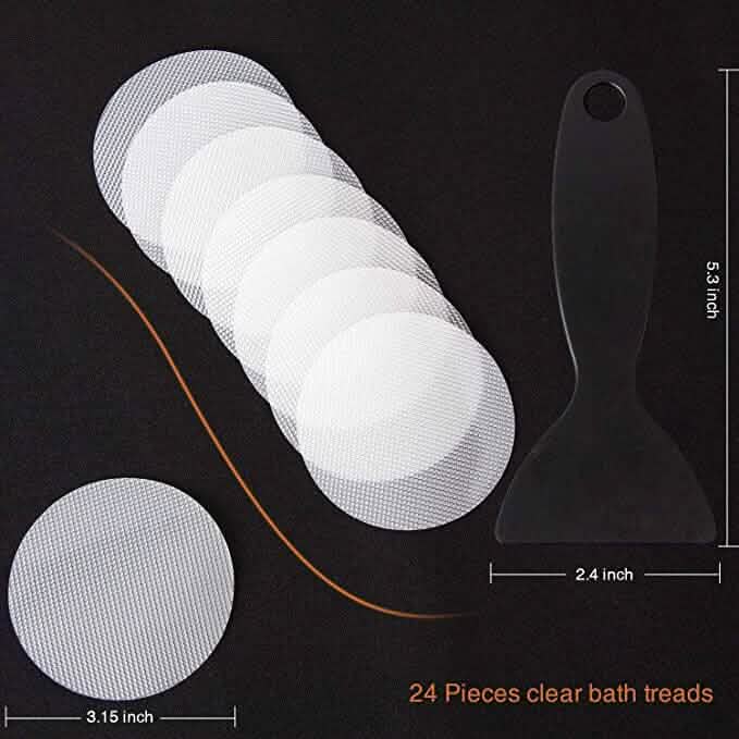 24-Piece: Non-Slip Bathtub Stickers-24-Piece: Non-Slip Bathtub Stickers