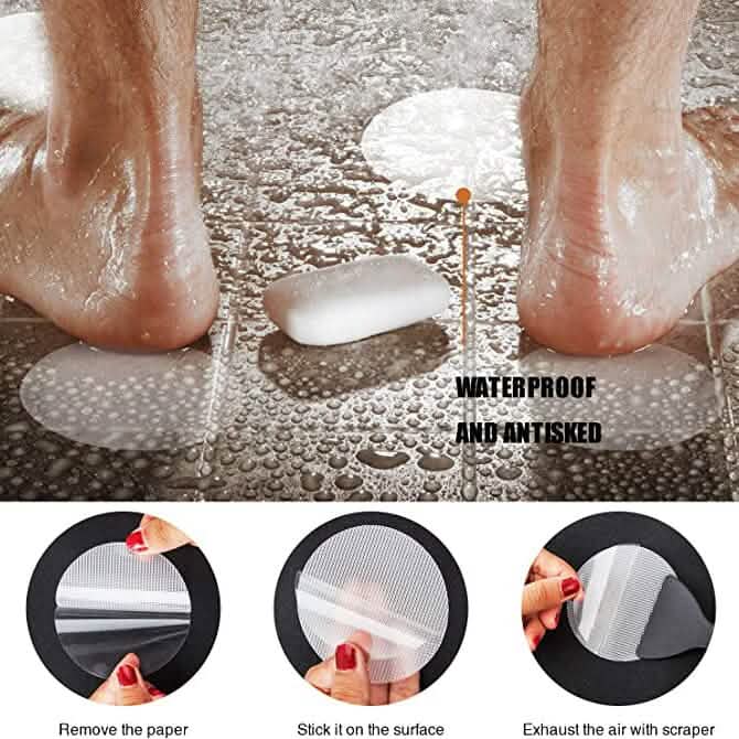 24-Piece: Non-Slip Bathtub Stickers-24-Piece: Non-Slip Bathtub Stickers