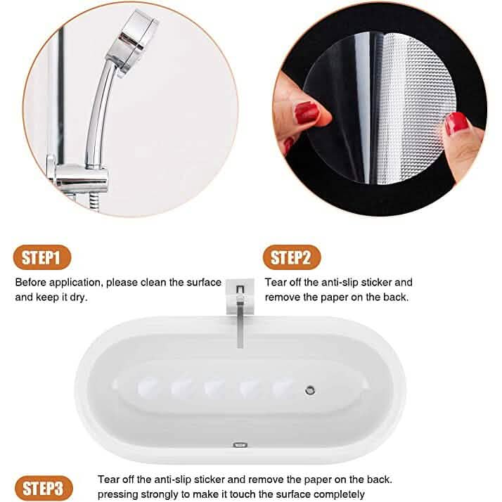 24-Piece: Non-Slip Bathtub Stickers-24-Piece: Non-Slip Bathtub Stickers