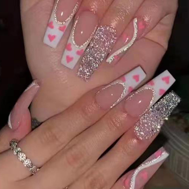 Wearable Finished Nail Beauty Love Fake Nails-5d23562d82d6d3e9ac197645682ddb67