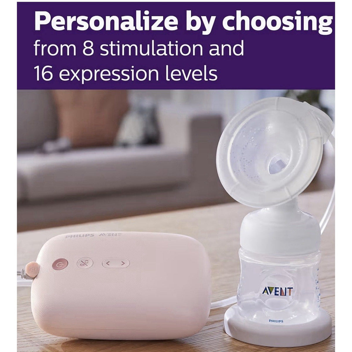 Philips Avent Single Electric Breast Pump Advanced with Motion Technology-Philips Avent Single Electric Breast Pump Advanced with Motion Technology