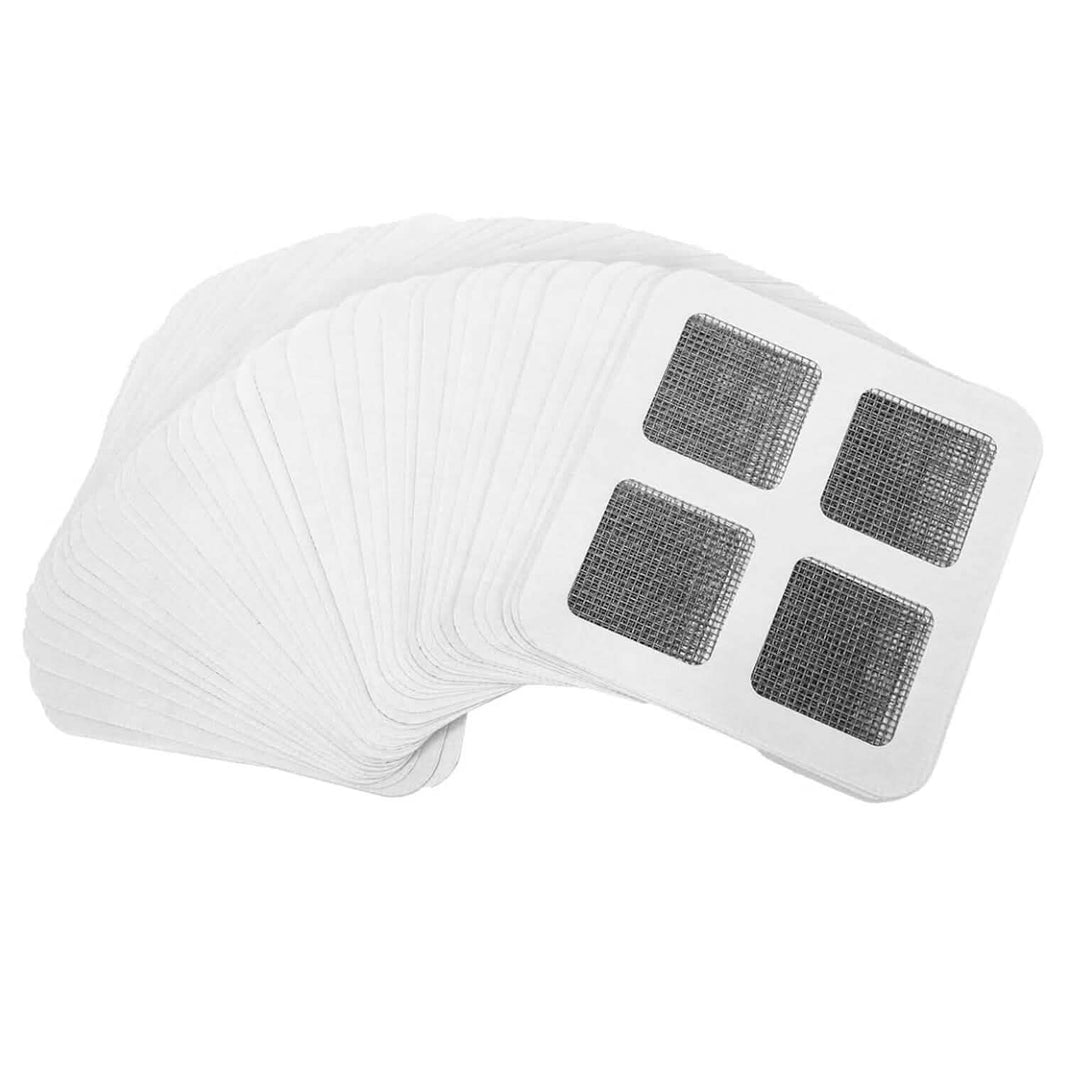 25-Pack:  3.94 x 3.94" Disposable Floor Drain Sticker Hair Catcher-25-Pack:  3.94 x 3.94" Disposable Floor Drain Sticker Hair Catcher