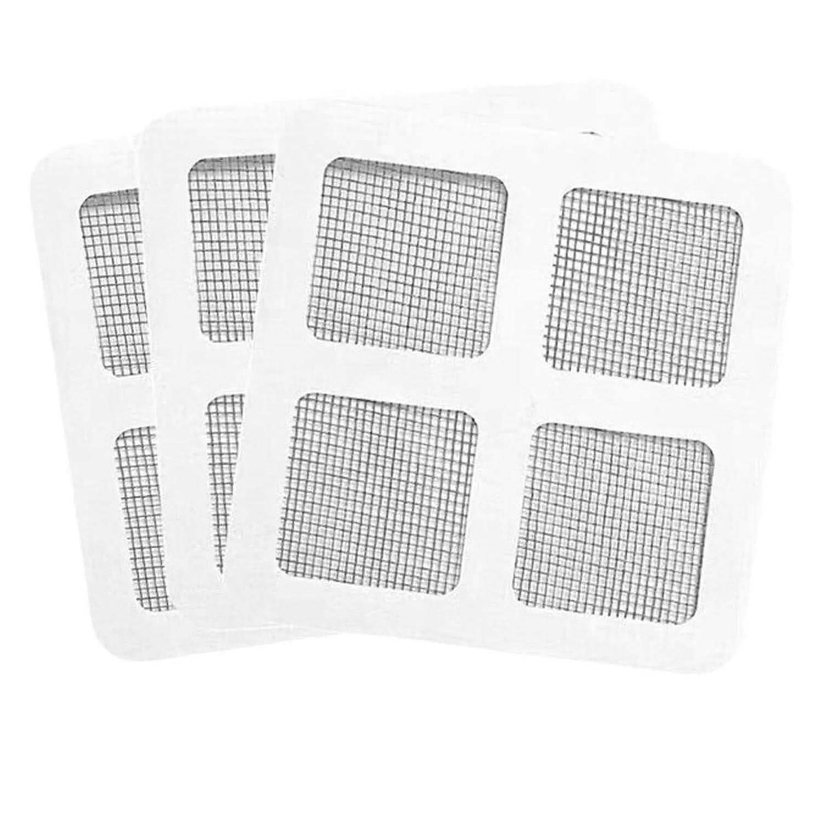 25-Pack:  3.94 x 3.94" Disposable Floor Drain Sticker Hair Catcher-25-Pack:  3.94 x 3.94" Disposable Floor Drain Sticker Hair Catcher