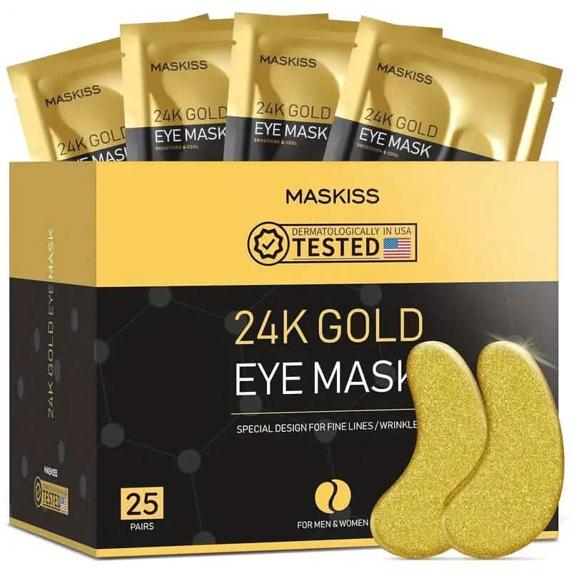 25-Pairs: 24K Gold Eye Mask-25-Pairs: 24K Gold Eye Mask