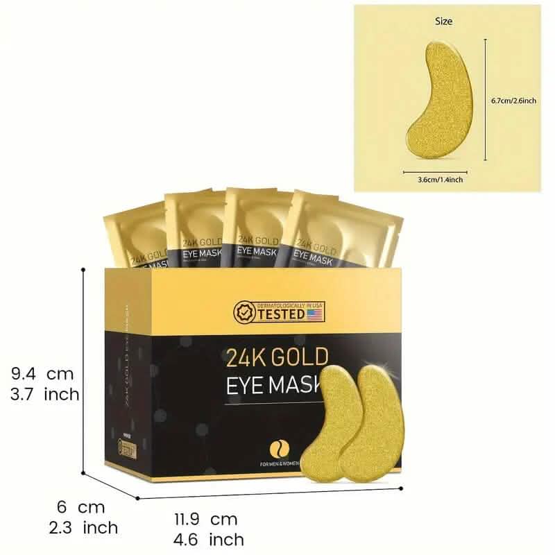25-Pairs: 24K Gold Eye Mask-25-Pairs: 24K Gold Eye Mask