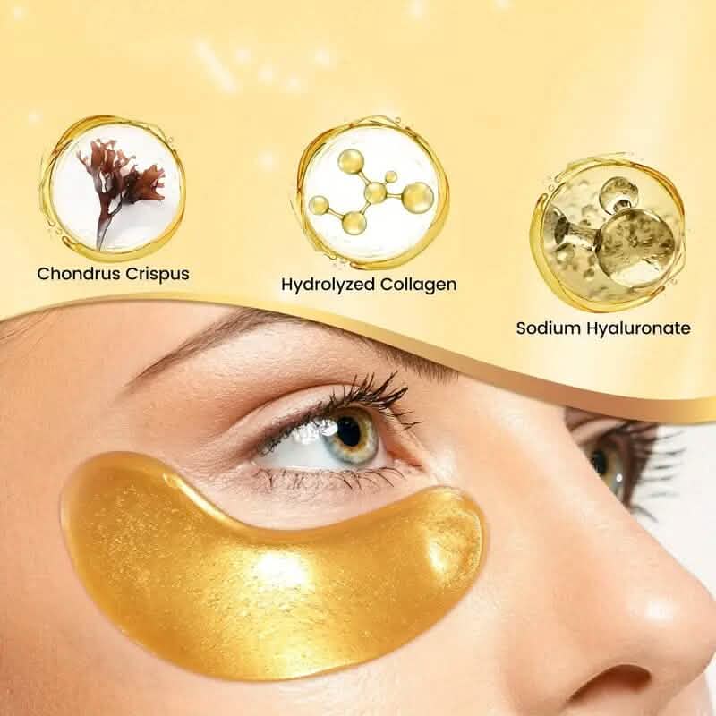 25-Pairs: 24K Gold Eye Mask-25-Pairs: 24K Gold Eye Mask