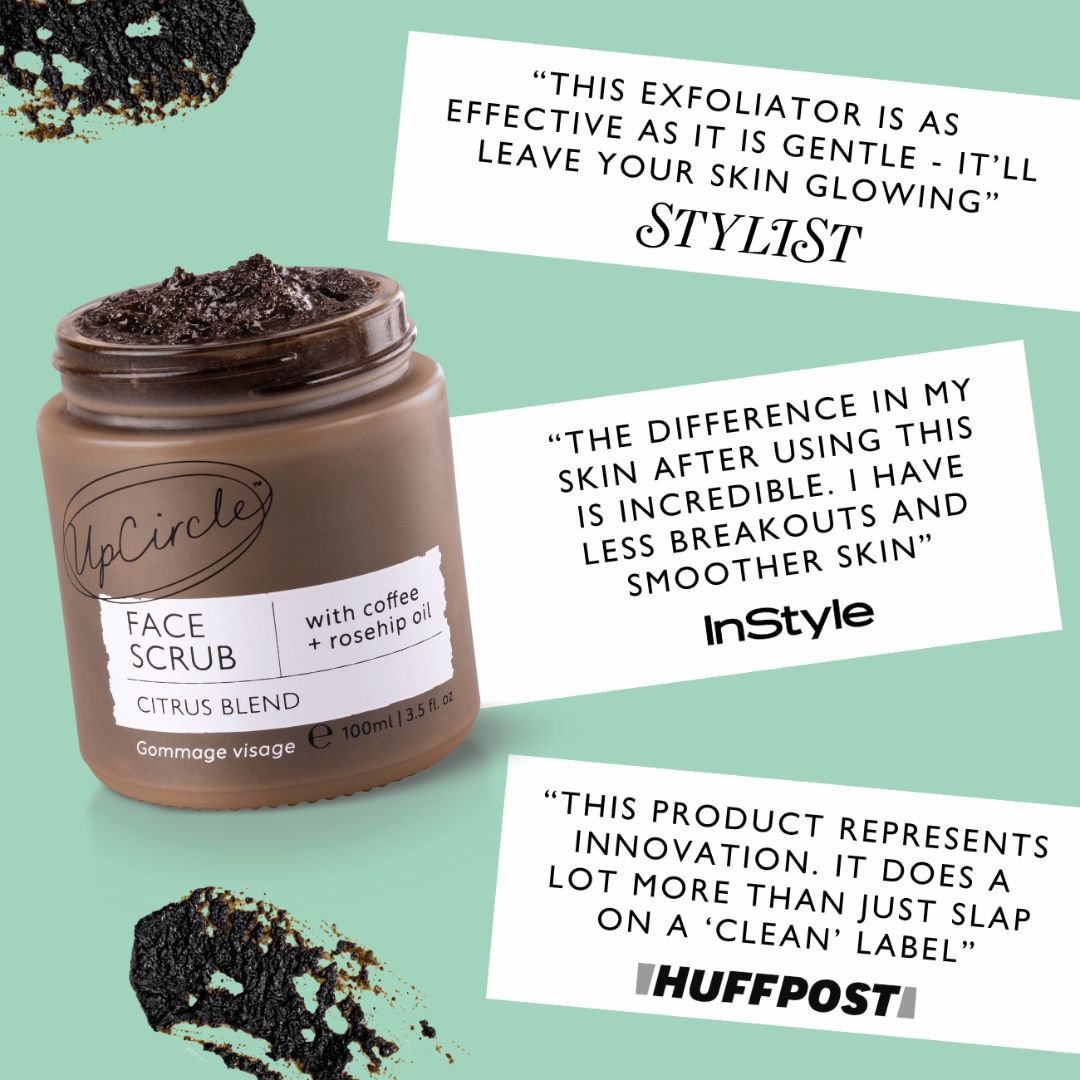 Face Scrub with Coffee + Rosehip Oil-Face Scrub with Coffee + Rosehip Oil