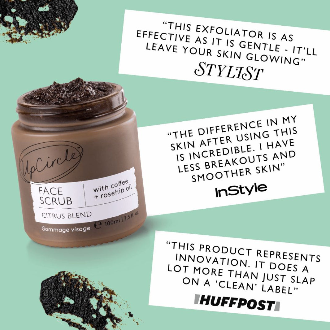 Face Scrub with Coffee + Rosehip Oil-Face Scrub with Coffee + Rosehip Oil