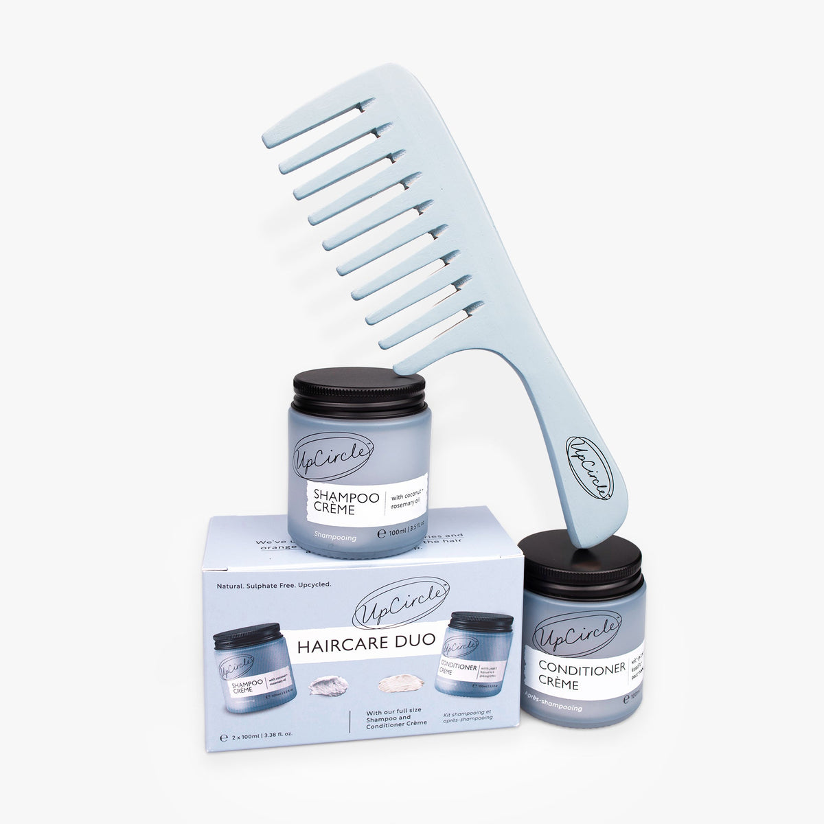 The Haircare Duo + Bamboo Wide Tooth Comb-The Haircare Duo + Bamboo Wide Tooth Comb