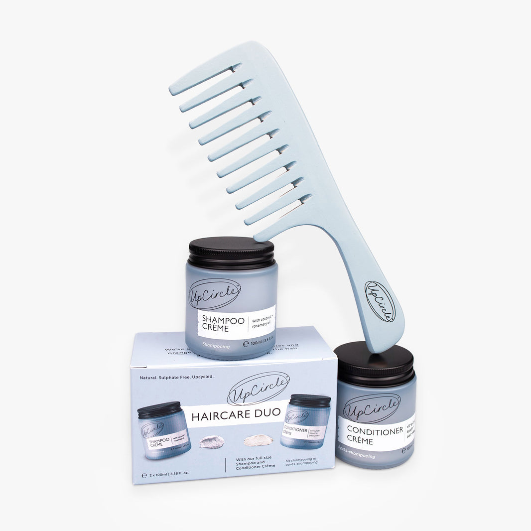 The Haircare Duo + Bamboo Wide Tooth Comb-The Haircare Duo + Bamboo Wide Tooth Comb