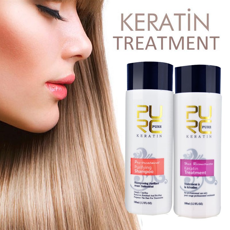 PURC Straightening Hair Repair And Straighten Damage Hair Products Brazilian Keratin Treatment  Purifying Shampoo-b1ec1b44c83ff5d3c0959dfb4256b224