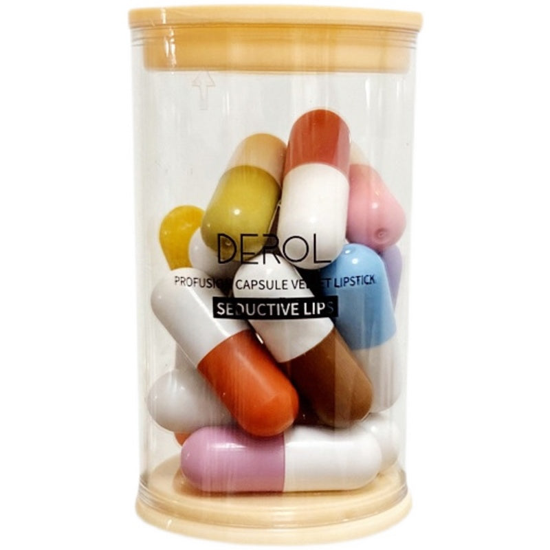 Mini Capsule Lipstick Velvet Canned Pills Student Make Up 16pcs-b09313caa343ab11f78cc78c15f5e9dc
