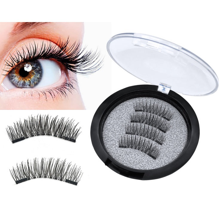 3D double magnet false eyelashes 24P double magnet false Mascara free magnetic false eyelash double magnet eyelashes-40c2e800854fb08d29463cfe966dfb1b