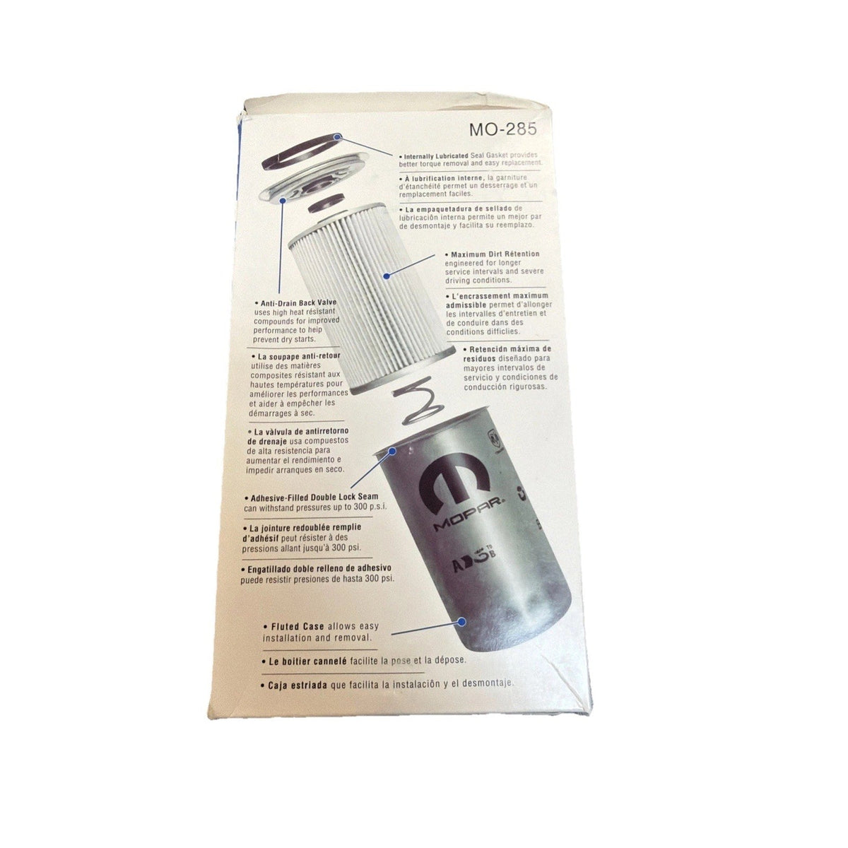 Genuine OE Mopar 05083285AA MO-285 Engine Oil Filter 1989–2024 5.9L 6.7L Cummins-Genuine OE Mopar 05083285AA MO-285 Engine Oil Filter 1989–2024 5.9L 6.7L Cummins