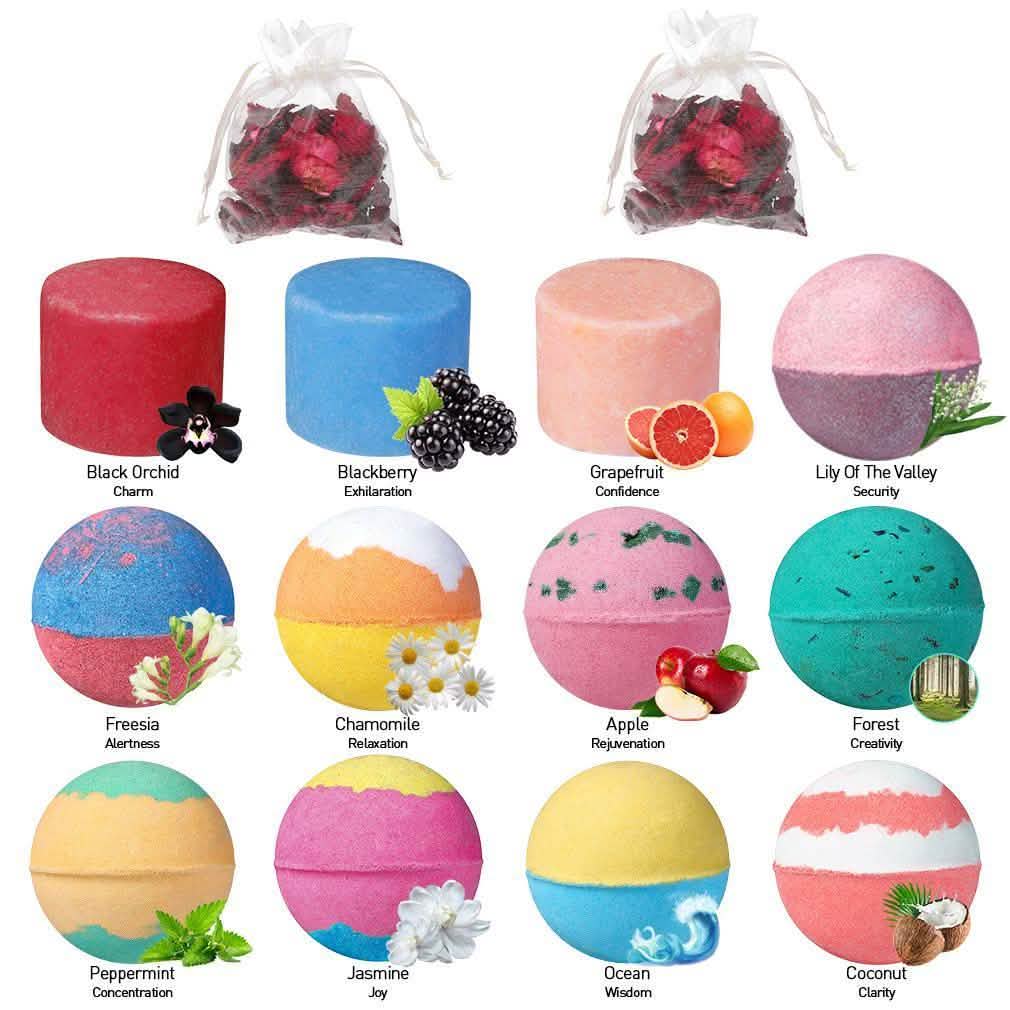 28-Piece: Bath Bombs and Bubble Bars Set-28-Piece: Bath Bombs and Bubble Bars Set