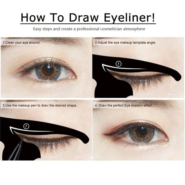 Eye shadow eyeliner makeup tool cat eye card-7b94e4b40992310825dcbeebebf4040d