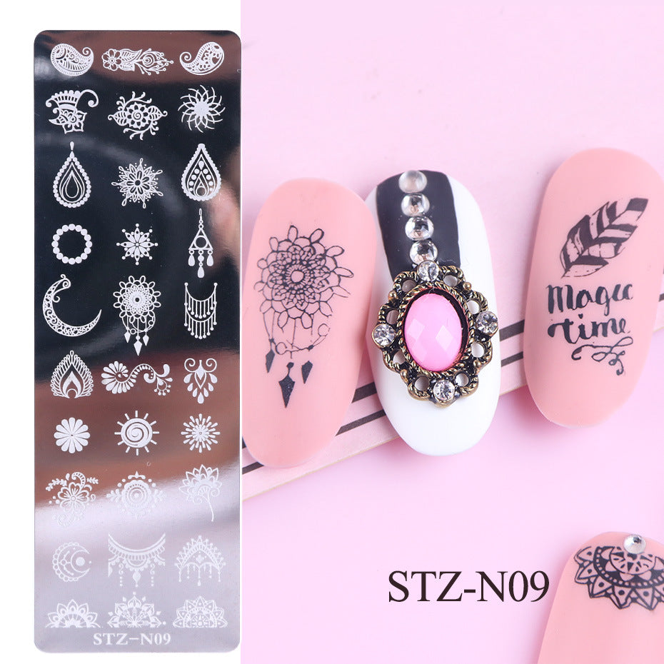 Nail print long steel plate-f485ee0250b1e2b7440d755100fae8b6