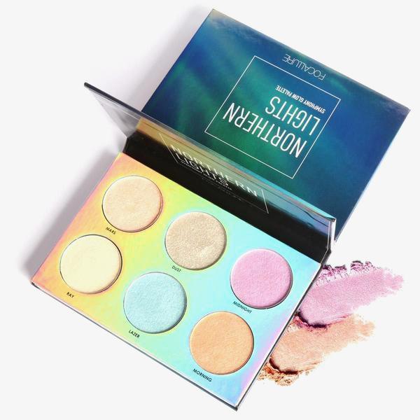 Focallure 6-Color Northern Lights Glow Bronzer Palette-ee2746eccbdc66886f82ef4cbace8c37