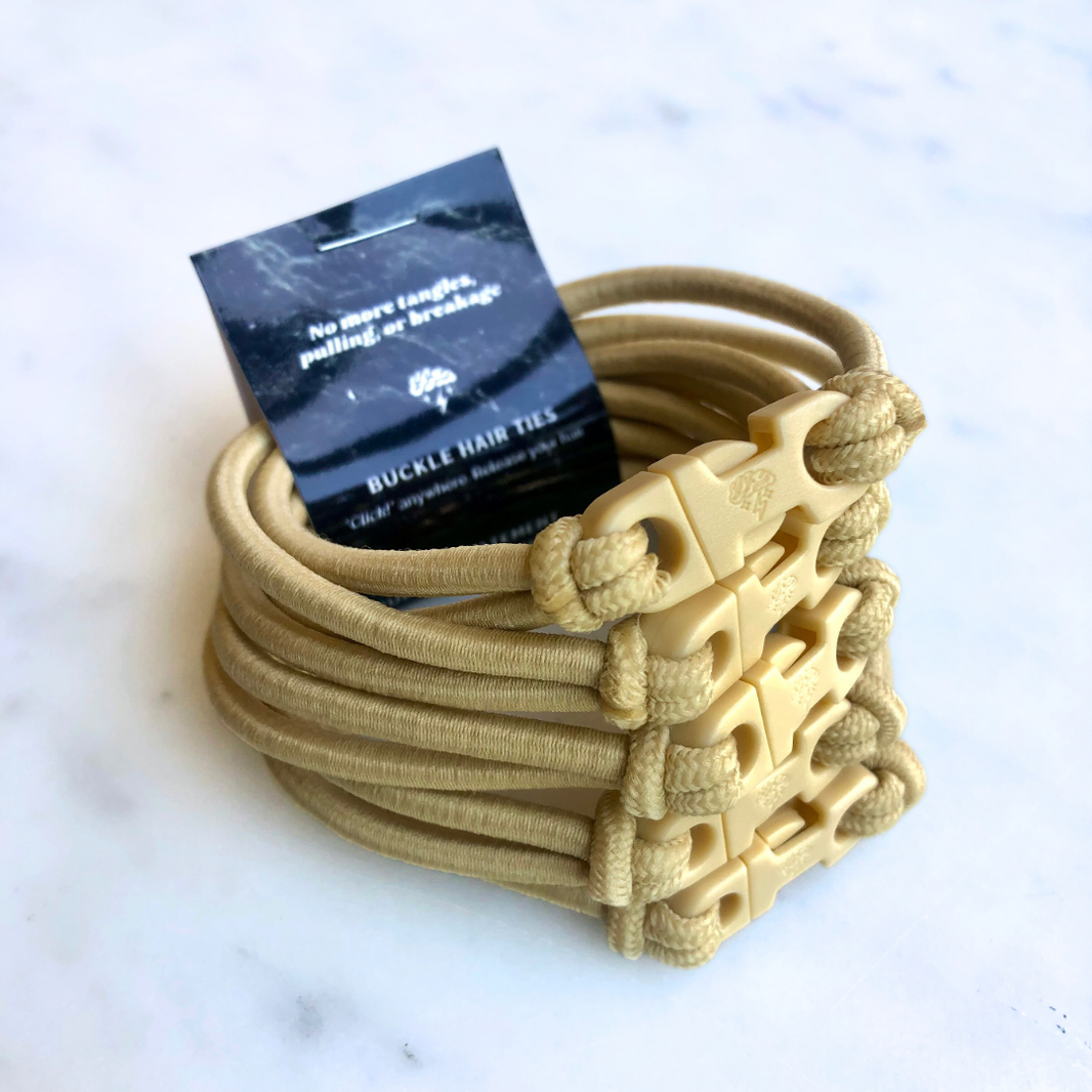 Buckle Hair Tie Elastics – Quick-Release, Snag-Free, Zero Tangles-Buckle Hair Tie Elastics – Quick-Release, Snag-Free, Zero Tangles