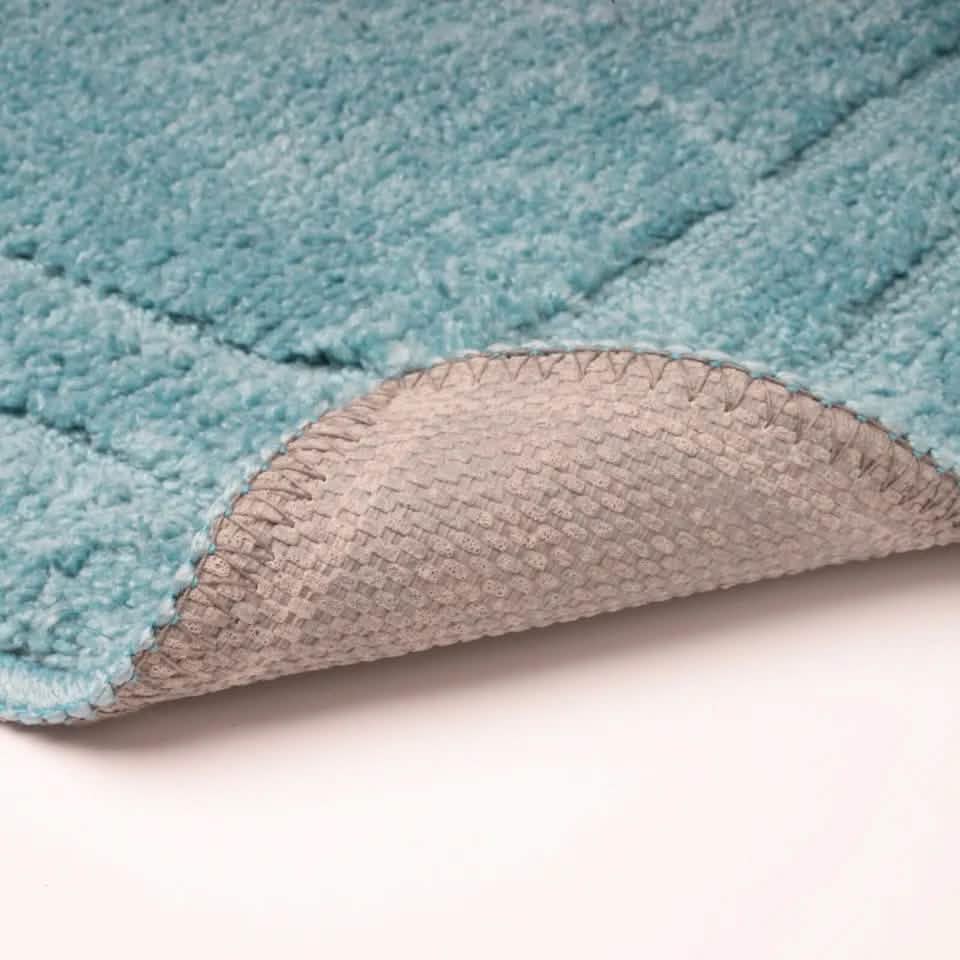 2-Piece: Bibb Home Microfiber Shag Bath Mat Set-2-Piece: Bibb Home Microfiber Shag Bath Mat Set