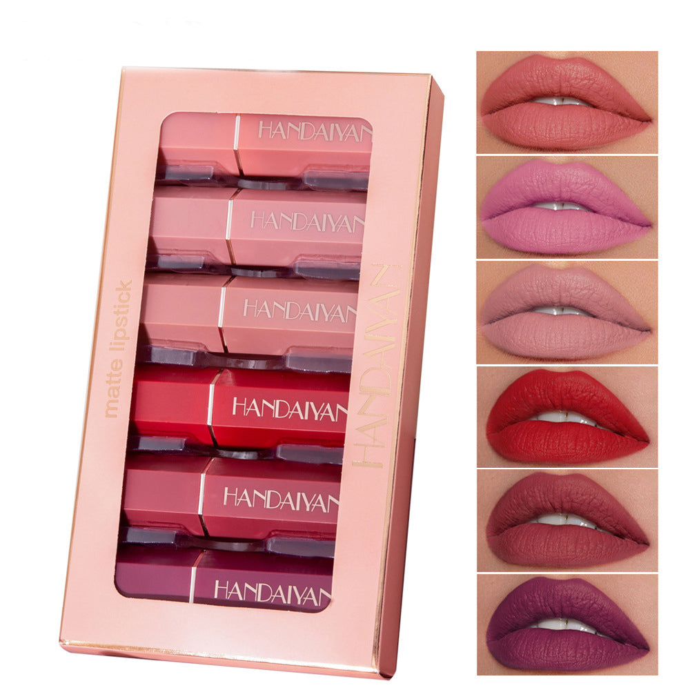 Matte Matte Waterproof Six Lipstick Gift Box Set-567e0180cb15d748d3c68ff63cea4953