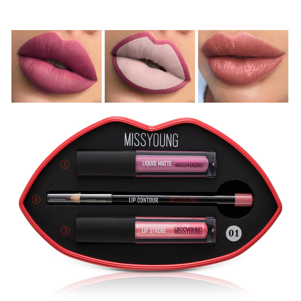 Lipstick Matte Pearl Gloss Lipstick Pen-66673716df44cd853f47c1ef21bfc735