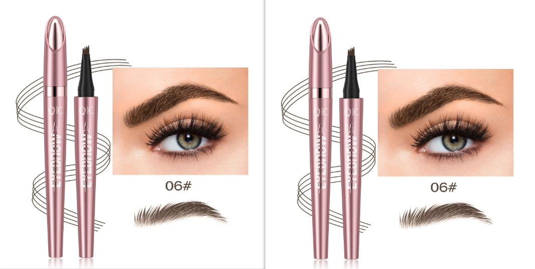 Waterproof And Smooth Not Smudge Four-fork Liquid Eyebrow Pencil-3c6144032f1ec7da4197e192d68ec191