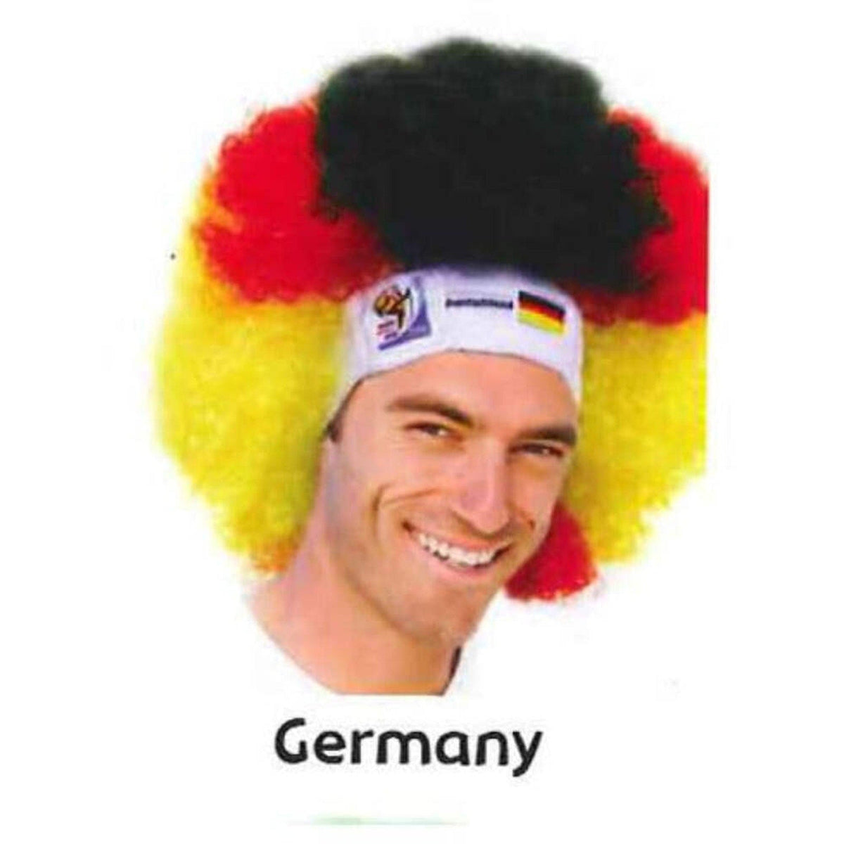 Germany World Cup Soccer Afro Wig 25-Count Case Pack – Official FIFA Licensed Retro Fan Gear-Germany World Cup Soccer Afro Wig 25-Count Case Pack – Official FIFA Licensed Retro Fan Gear