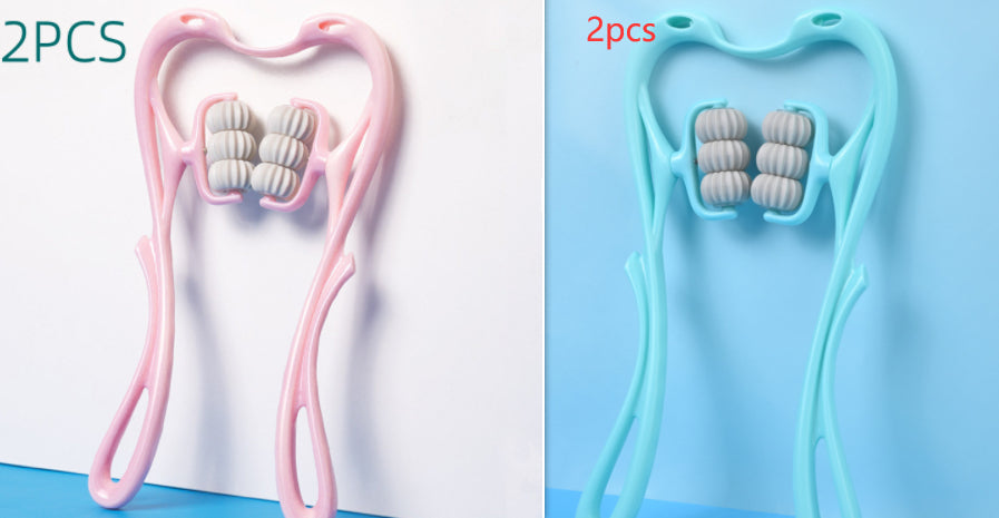 Multifunctional Manual Six-wheel Neck Massager Massage Relieve Roller Massage Tool-9b75dce85298ca57f0cb06c063cc878e
