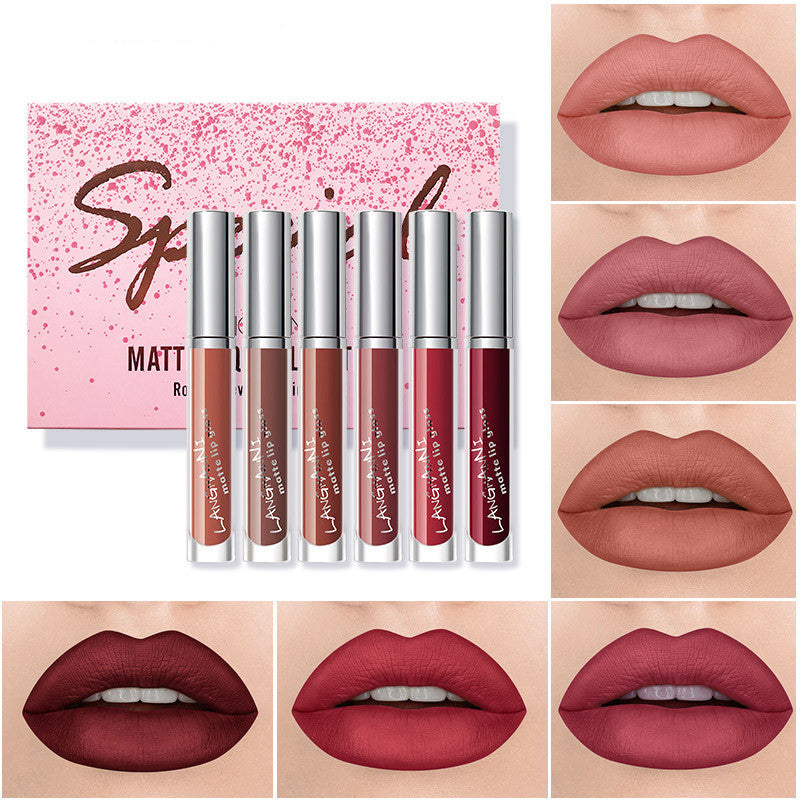 Lipstick 6 Count Set Matte Velvet Lip Gloss-bfb976be9cb1875a0783e35b815c205d