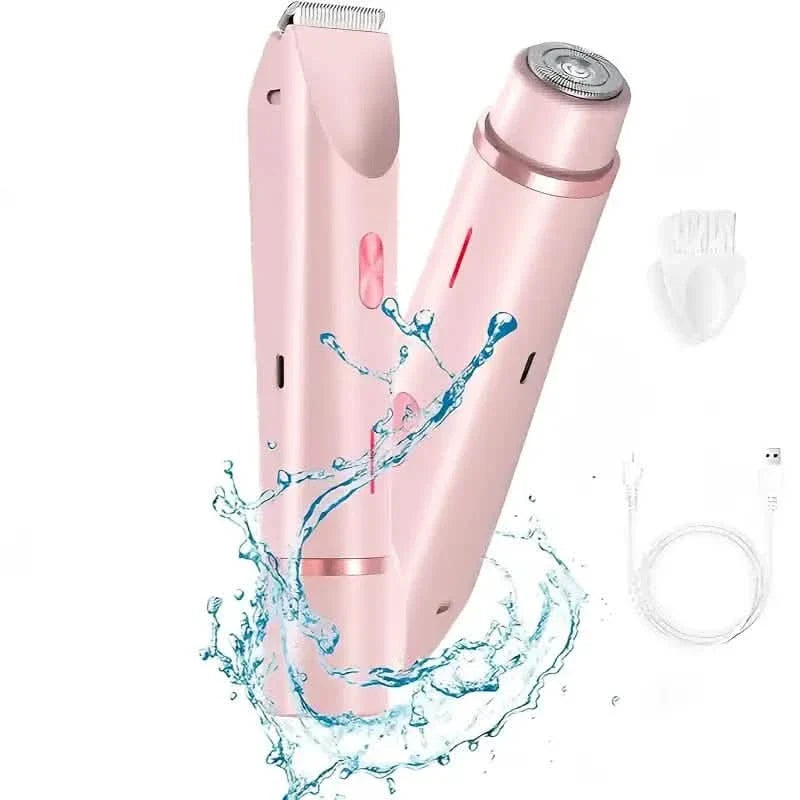 Women’s 2-in-1 Bikini & Facial USB Rechargeable Electric Razor for Wet/Dry Use-Women’s 2-in-1 Bikini & Facial USB Rechargeable Electric Razor for Wet/Dry Use